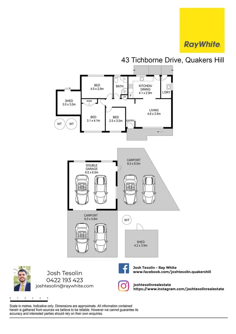 Floorplan of Homely house listing, 43 Tichborne Drive, Quakers Hill NSW 2763