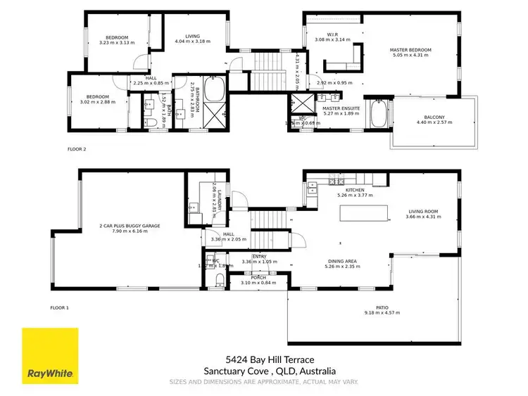 Floorplan of Homely house listing, 5424 Bay Hill Terrace, Sanctuary Cove QLD 4212