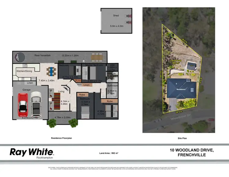Floorplan of Homely house listing, 10 Woodland Drive, Frenchville QLD 4701