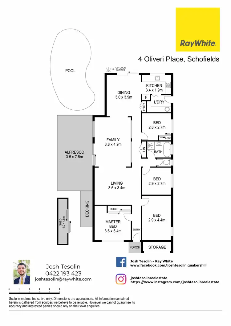 Floorplan of Homely house listing, 4 Oliveri Place, Schofields NSW 2762