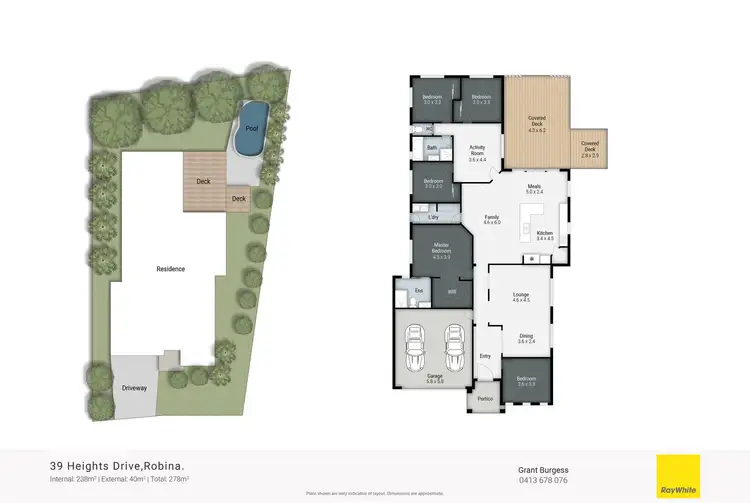 Floorplan of Homely house listing, 39 Heights Drive, Robina QLD 4226