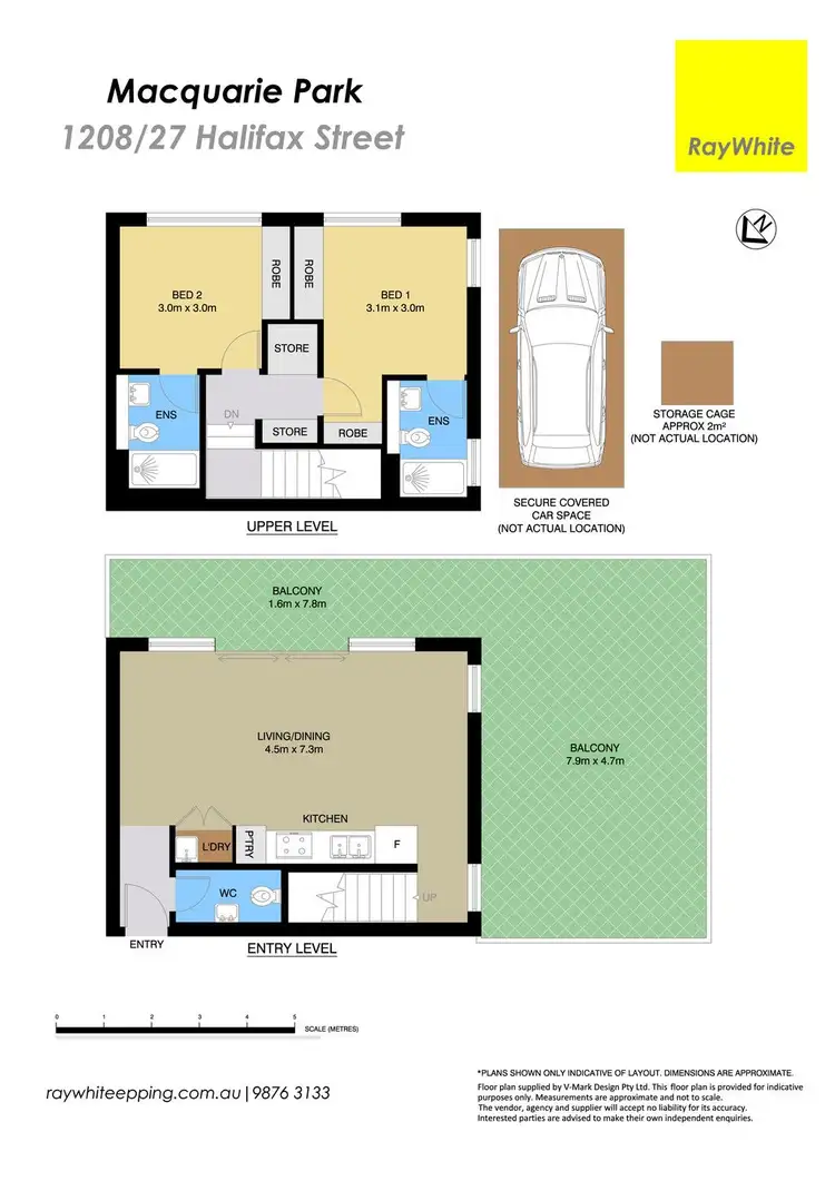 Floorplan of Homely apartment listing, 1208/27 Halifax Street, Macquarie Park NSW 2113