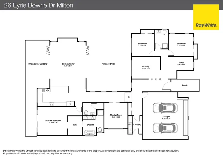 Floorplan of Homely house listing, 26 Eyrie Bowrie Drive, Milton NSW 2538