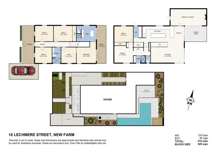 Floorplan of Homely house listing, 10 Lechmere Street, New Farm QLD 4005