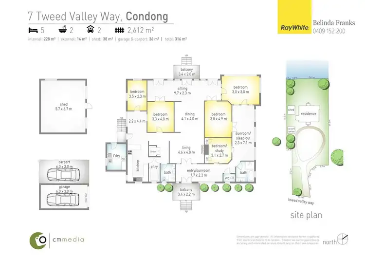 Floorplan of Homely house listing, 7 Tweed Valley Way, Condong NSW 2484