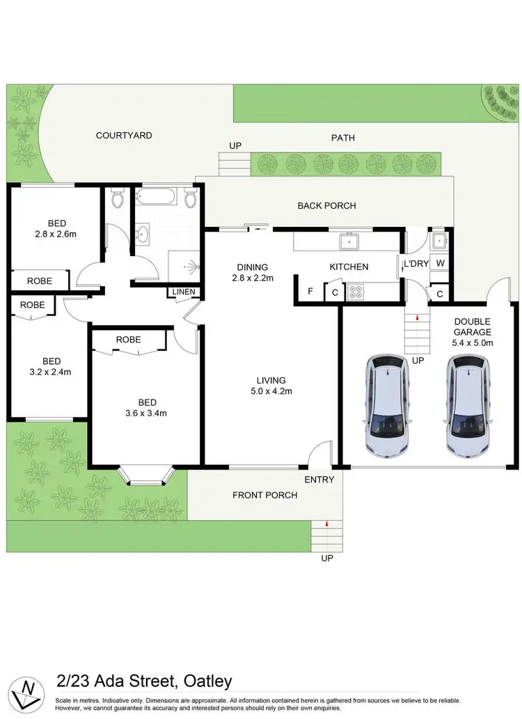 Floorplan of Homely villa listing, 2/23 Ada Street, Oatley NSW 2223