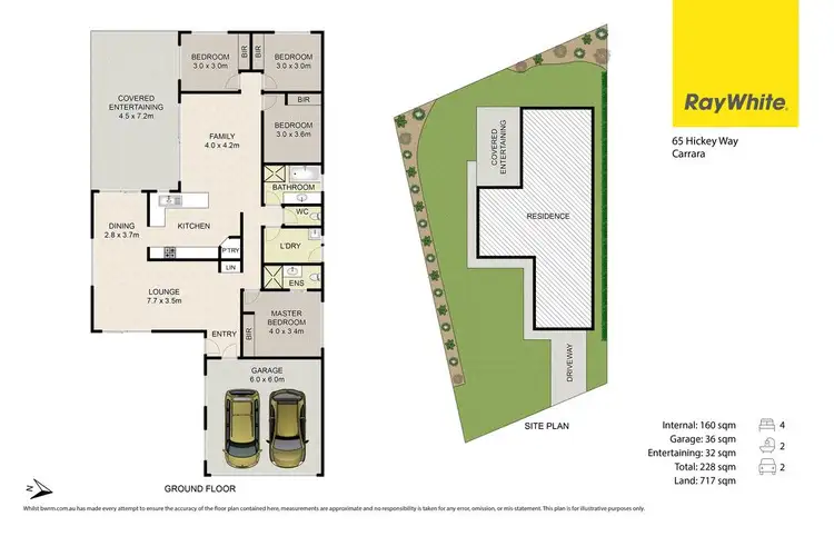 Floorplan of Homely house listing, 65 Hickey Way, Carrara QLD 4211