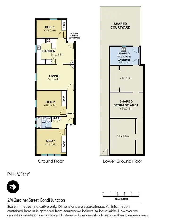 Floorplan of Homely apartment listing, 2/4 Gardiner Street, Bondi Junction NSW 2022