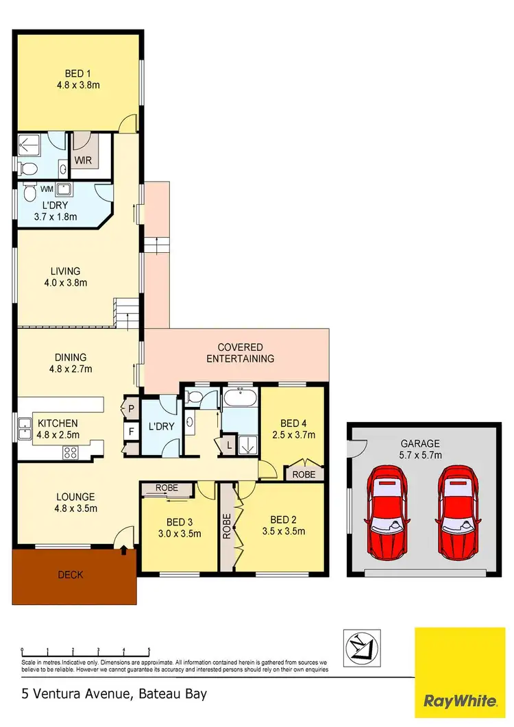 Floorplan of Homely house listing, 5 Ventura Avenue, Bateau Bay NSW 2261