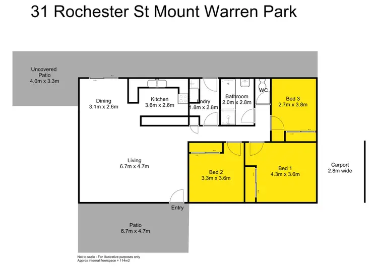 Floorplan of Homely house listing, 31 Rochester Drive, Mount Warren Park QLD 4207