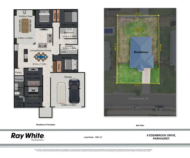 Floorplan of Homely house listing, 8 Edenbrook Drive, Parkhurst QLD 4702