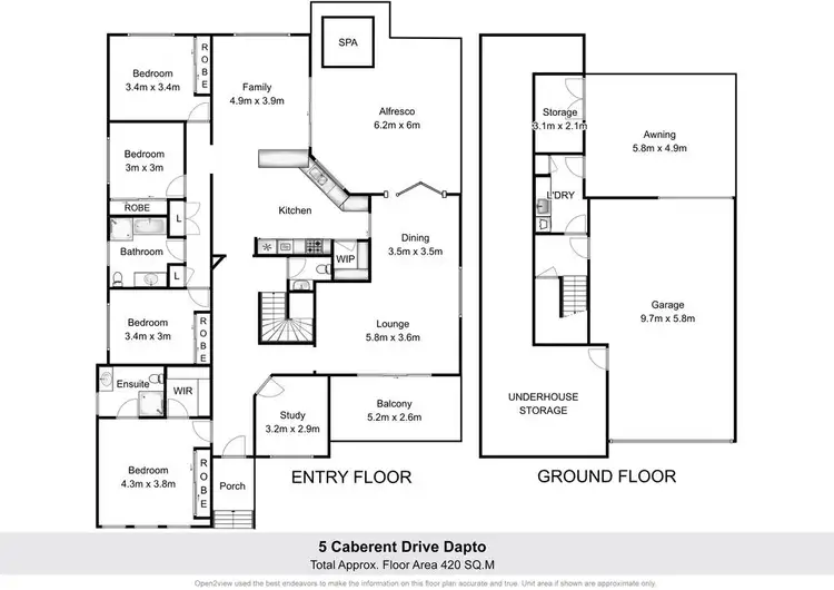 Floorplan of Homely house listing, 5 Cabernet Drive, Dapto NSW 2530