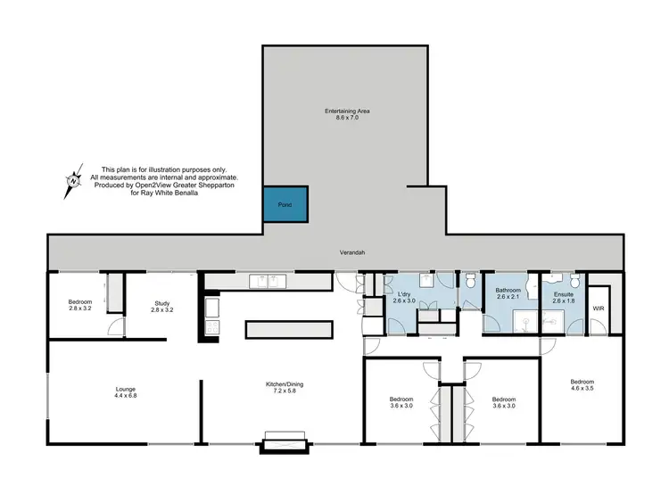 Floorplan of Homely house listing, 348 Upper Lurg Road, Lurg VIC 3673