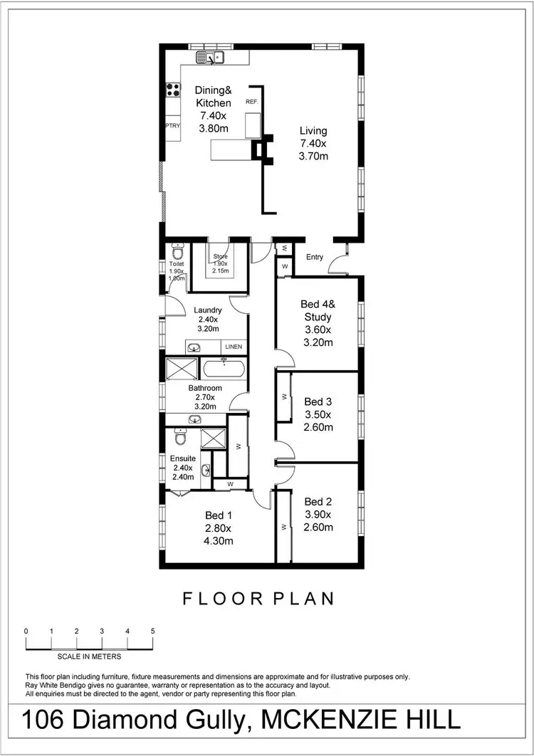 Floorplan of Homely house listing, 106 Diamond Gully Road, Mckenzie Hill VIC 3451
