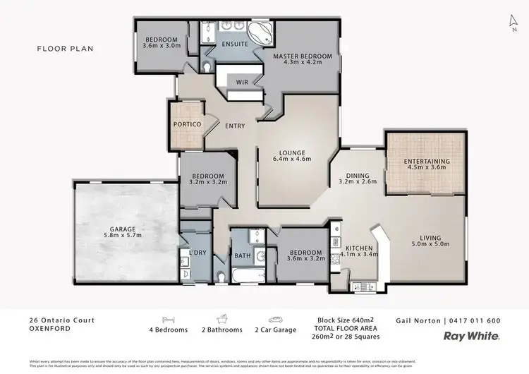 Floorplan of Homely house listing, 26 Ontario Court, Oxenford QLD 4210