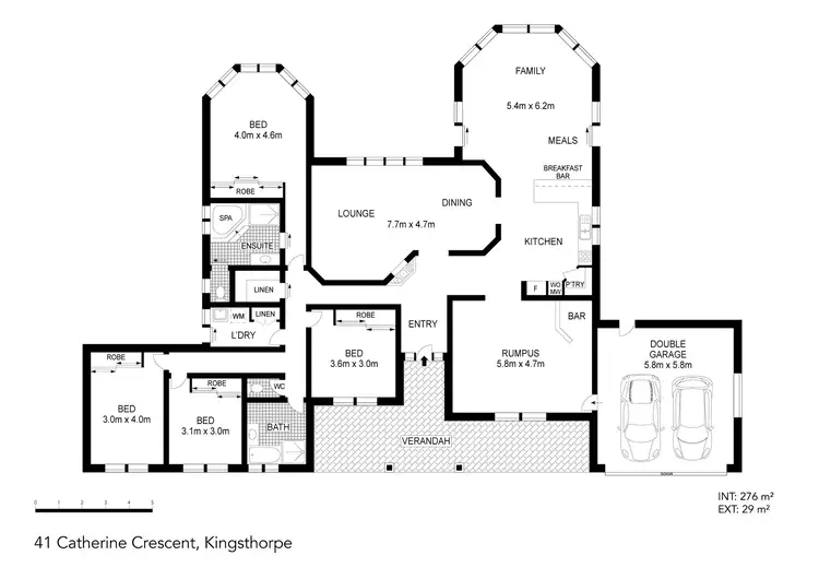 Floorplan of Homely house listing, 41 Catherine Crescent, Kingsthorpe QLD 4400