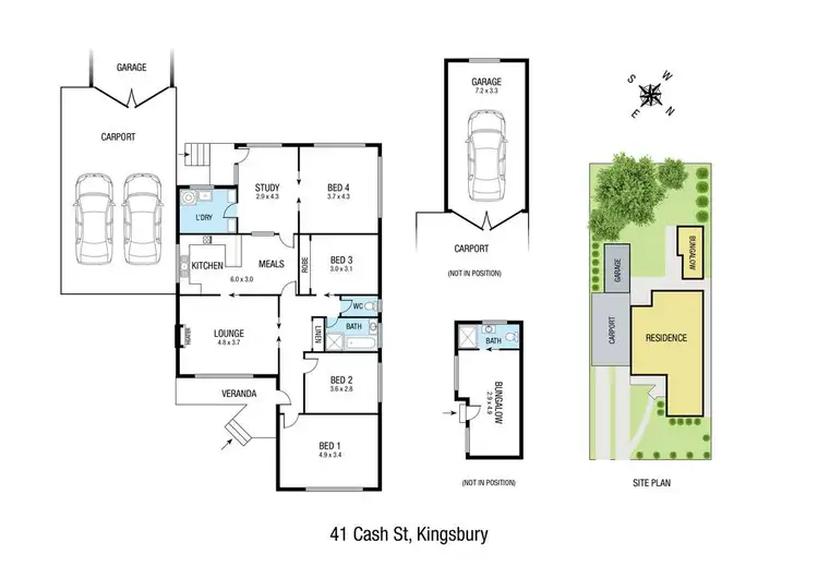 Floorplan of Homely house listing, 41 Cash Street, Kingsbury VIC 3083