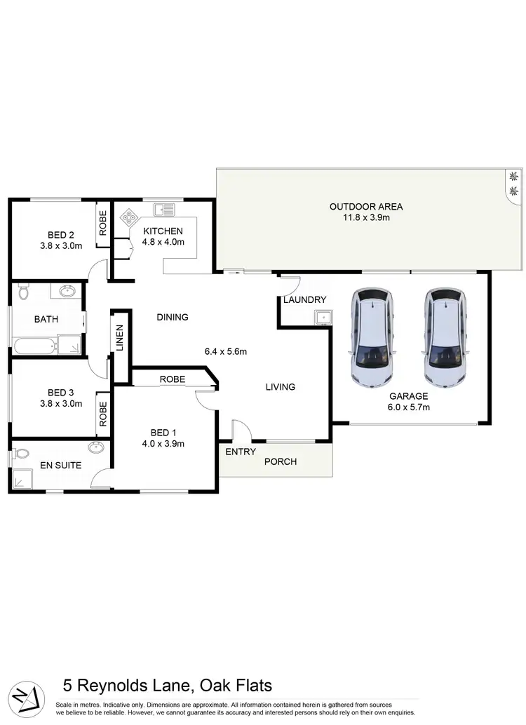 Floorplan of Homely house listing, 5 Reynolds Lane, Oak Flats NSW 2529