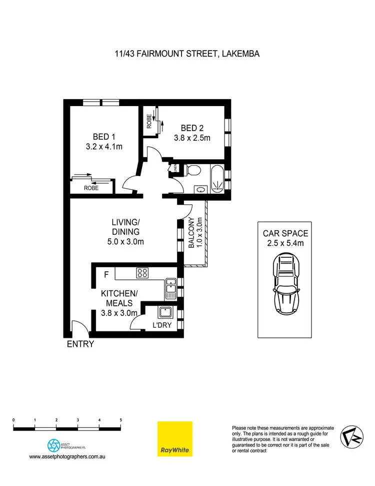 Floorplan of Homely apartment listing, 11/43 Fairmount Street, Lakemba NSW 2195