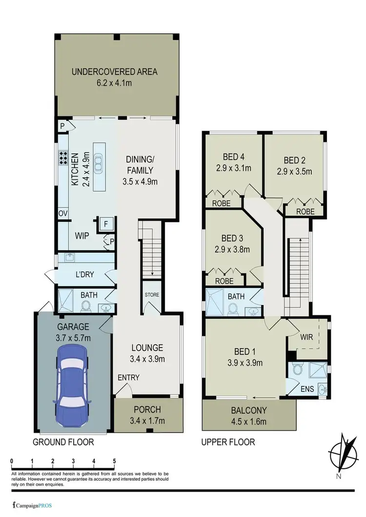 Floorplan of Homely semi-detached listing, 11A Baxter Road, Bass Hill NSW 2197