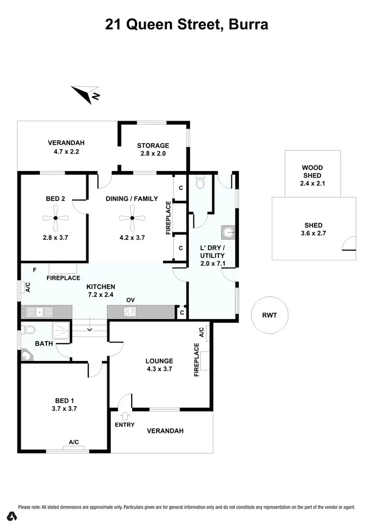 Floorplan of Homely house listing, 21 Queen Street, Burra SA 5417