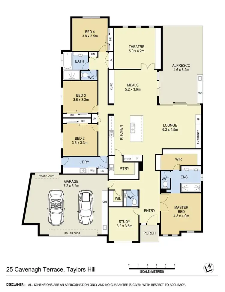 Floorplan of Homely house listing, 25 Cavenagh Terrace, Taylors Hill VIC 3037