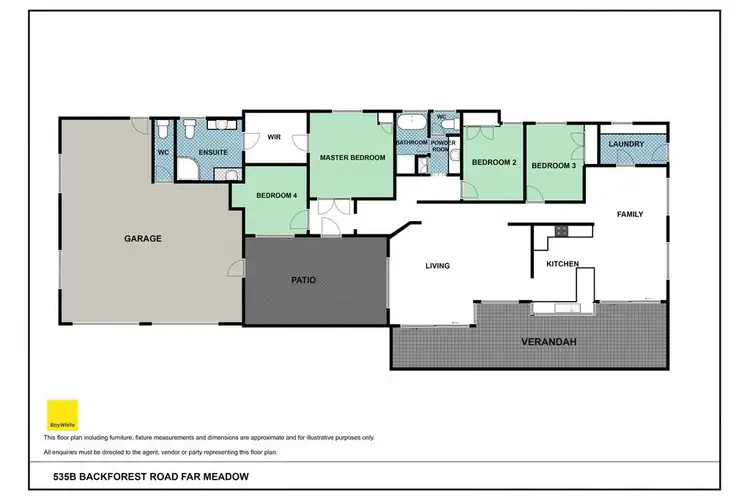 Floorplan of Homely rural property listing, 535b Backforest Road, Far Meadow NSW 2535