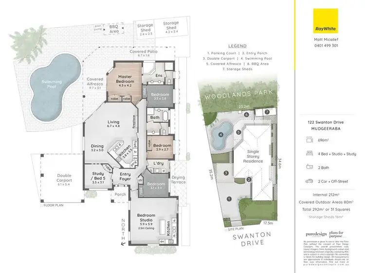 Floorplan of Homely house listing, 122 Swanton Drive, Mudgeeraba QLD 4213