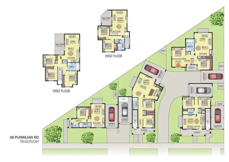 Floorplan of Homely unit listing, 1/89 Purinuan Road, Reservoir VIC 3073
