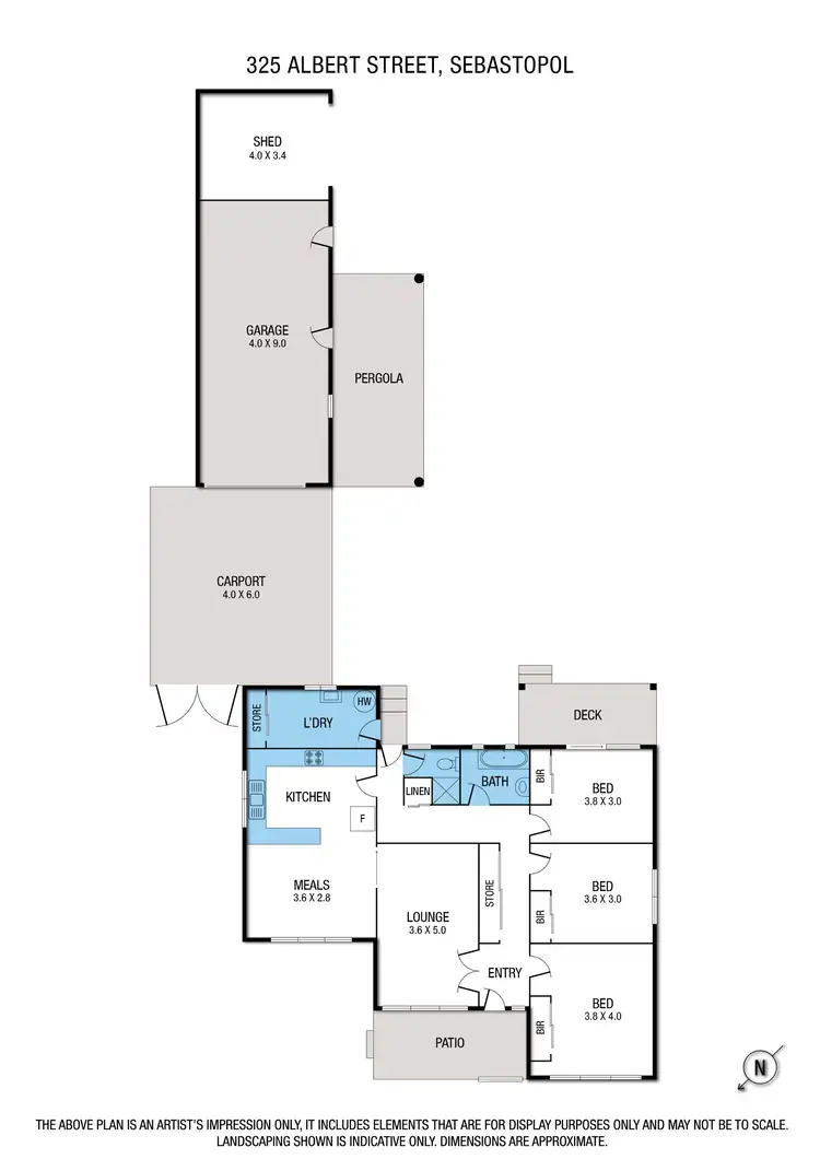 Floorplan of Homely house listing, 325 Albert Street, Sebastopol VIC 3356
