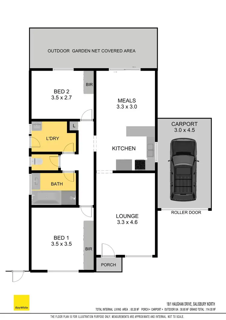 Floorplan of Homely house listing, 18/1 Haughan Drive, Salisbury North SA 5108