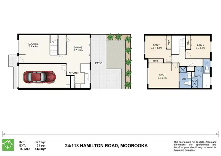 Floorplan of Homely townhouse listing, 24/118 Hamilton Road, Moorooka QLD 4105