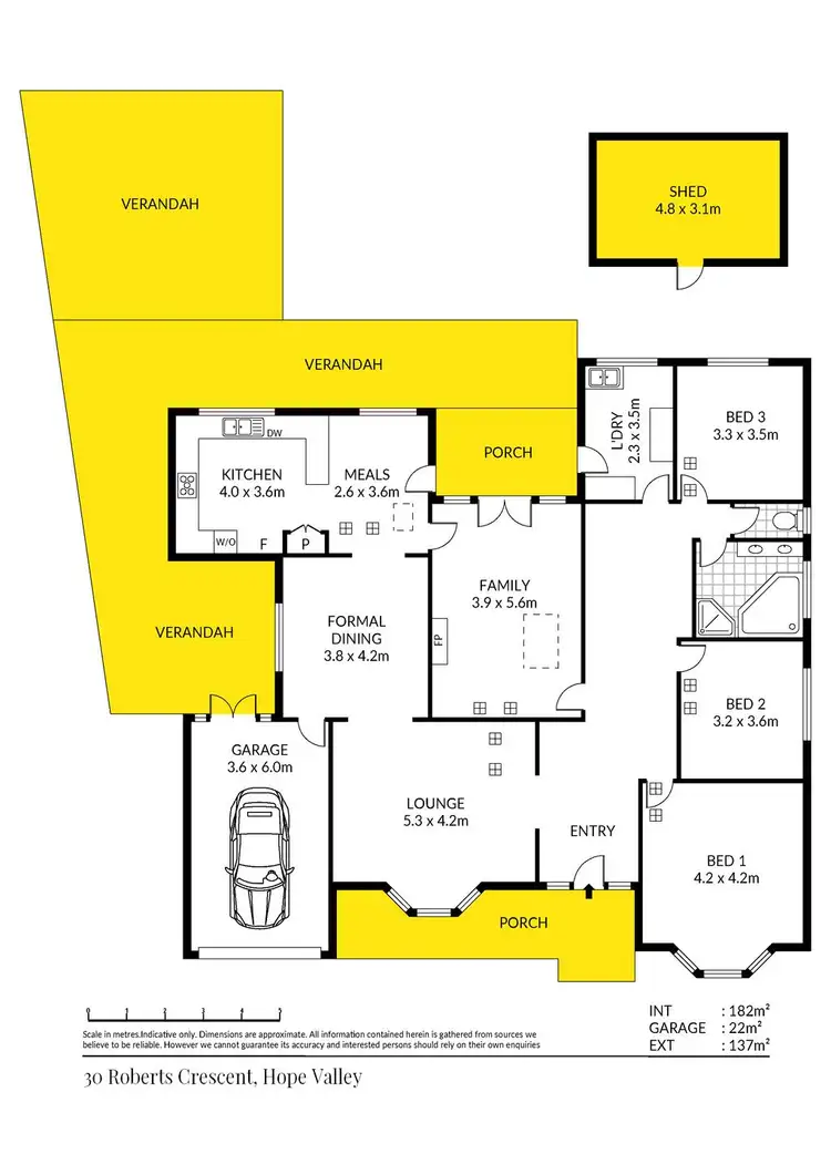 Floorplan of Homely house listing, 30 Roberts Crescent, Hope Valley SA 5090