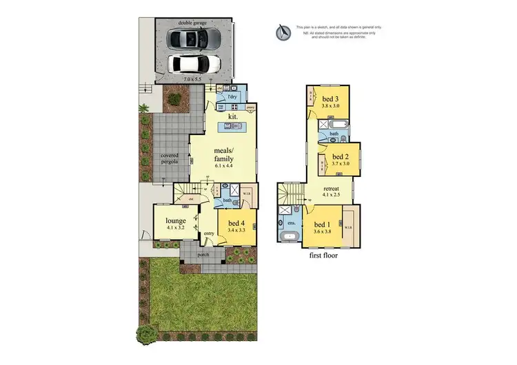 Floorplan of Homely house listing, 1/36 Dunloe Avenue, Mont Albert North VIC 3129