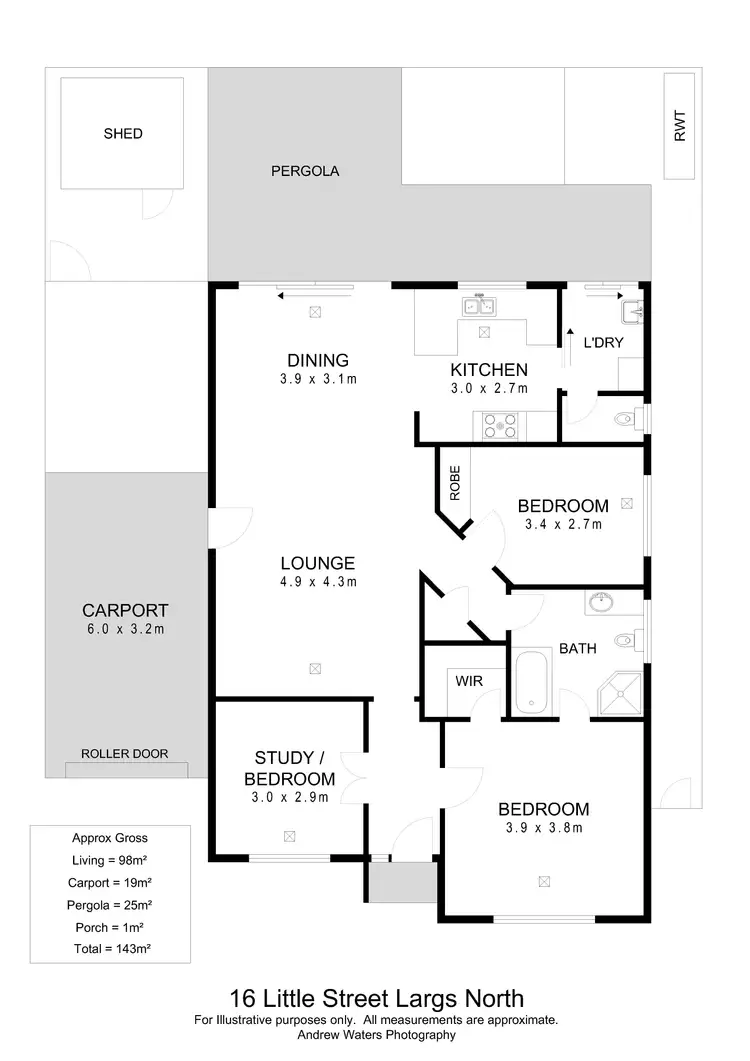 Floorplan of Homely house listing, 16 Little Street, Largs North SA 5016