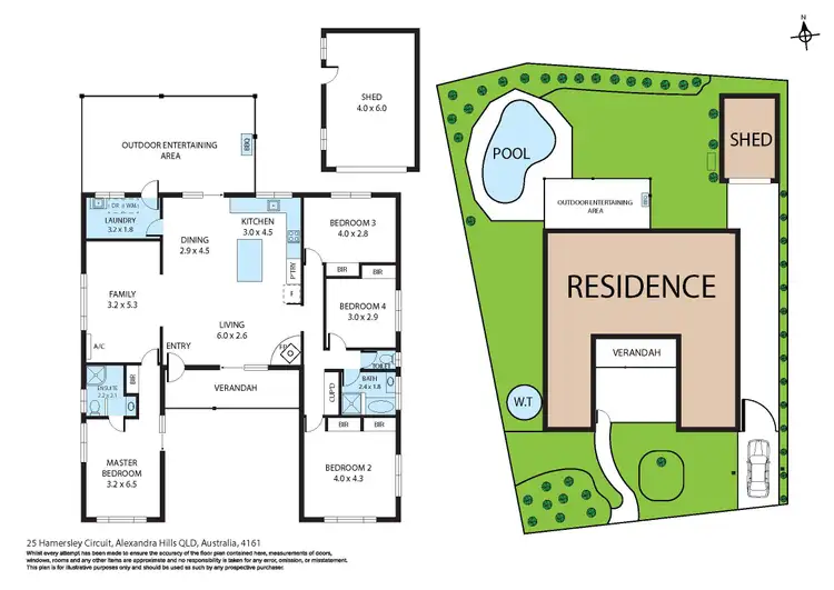 Floorplan of Homely house listing, 25 Hamersley Circuit, Alexandra Hills QLD 4161