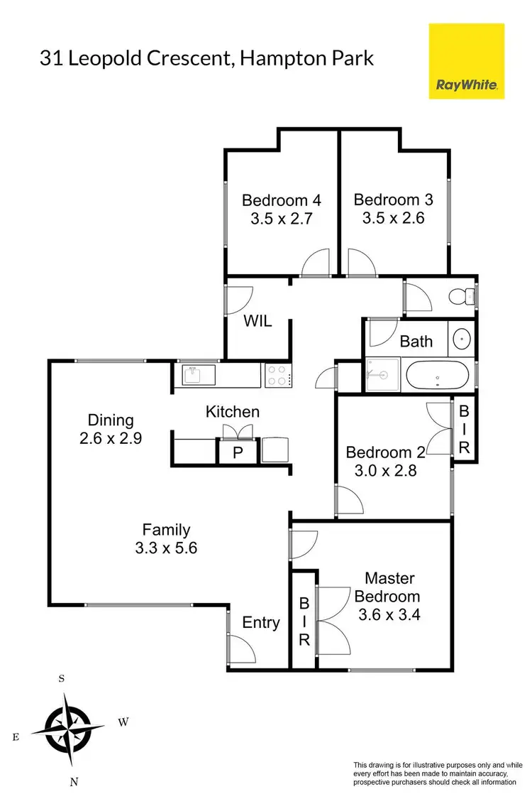 Floorplan of Homely house listing, 31 Leopold Crescent, Hampton Park VIC 3976