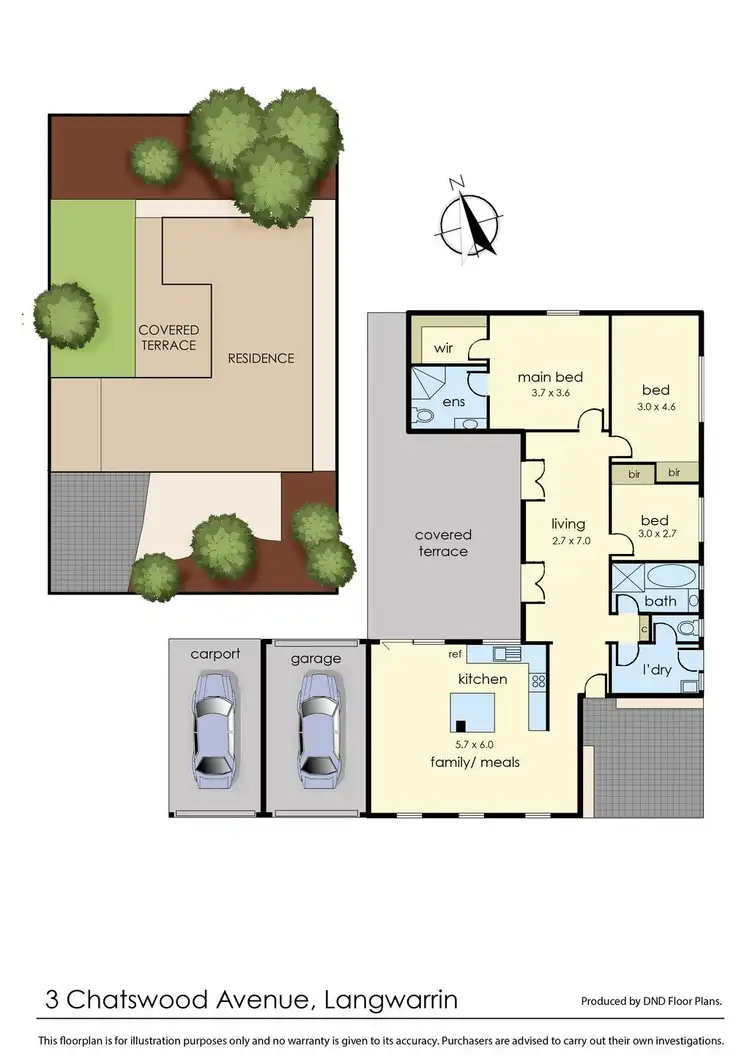 Floorplan of Homely house listing, 3 Chatswood Avenue, Langwarrin VIC 3910