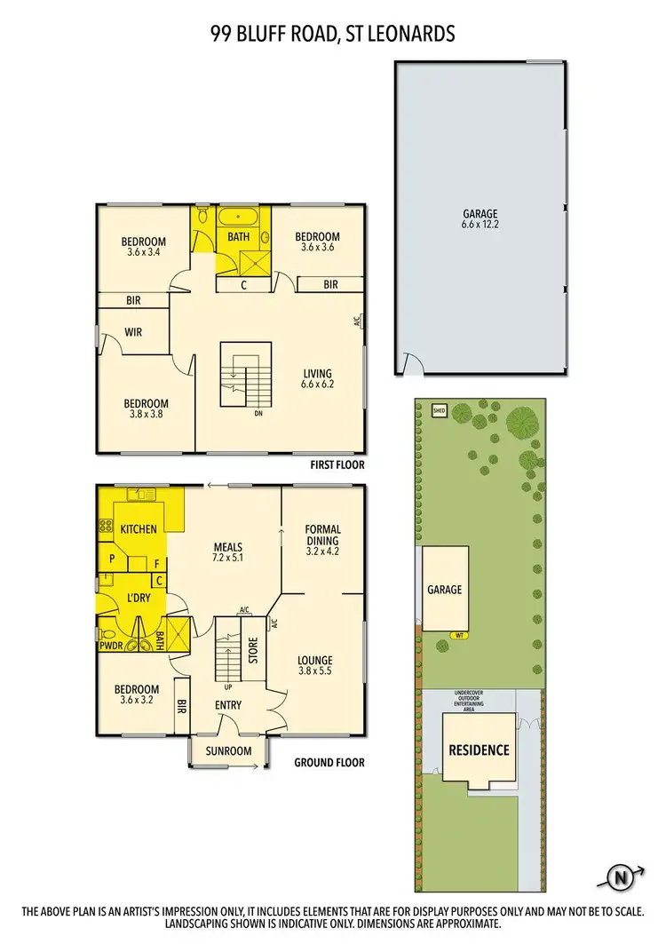 Floorplan of Homely house listing, 99 Bluff Road, St Leonards VIC 3223