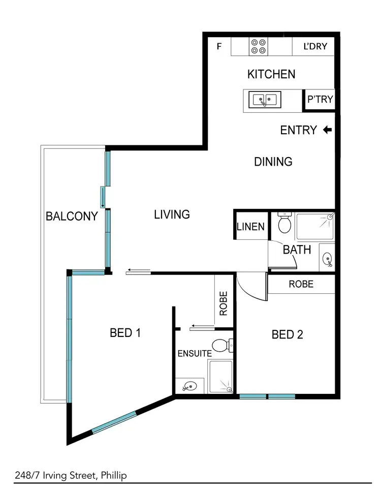 Floorplan of Homely unit listing, 248/7 Irving Street, Phillip ACT 2606