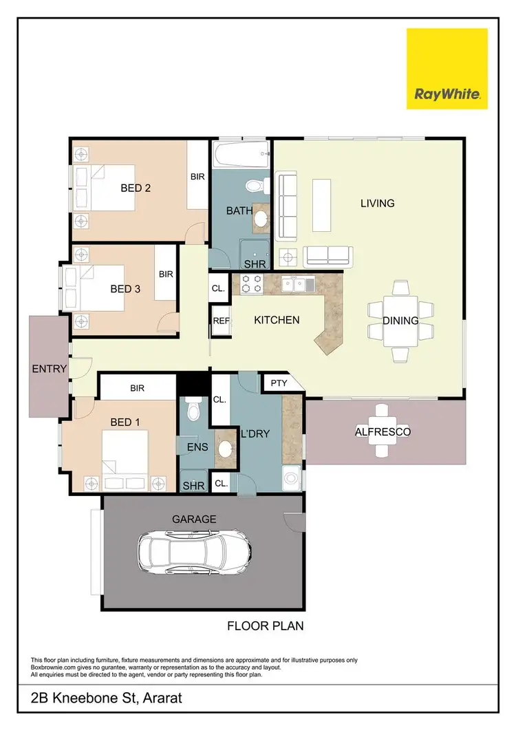 Floorplan of Homely townhouse listing, 2B Kneebone Street, Ararat VIC 3377