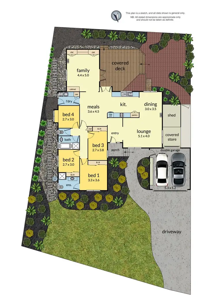 Floorplan of Homely house listing, 8 Gahnia Close, Ringwood North VIC 3134