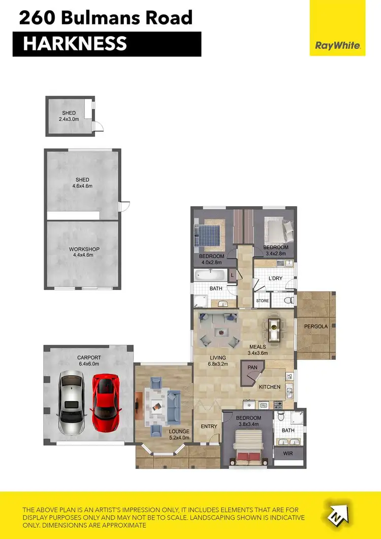 Floorplan of Homely house listing, 260 Bulmans Road, Harkness VIC 3337