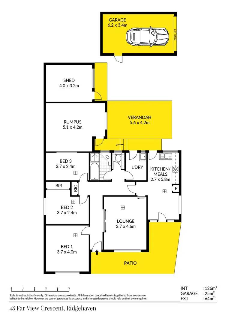 Floorplan of Homely house listing, 48 Far View Crescent, Ridgehaven SA 5097