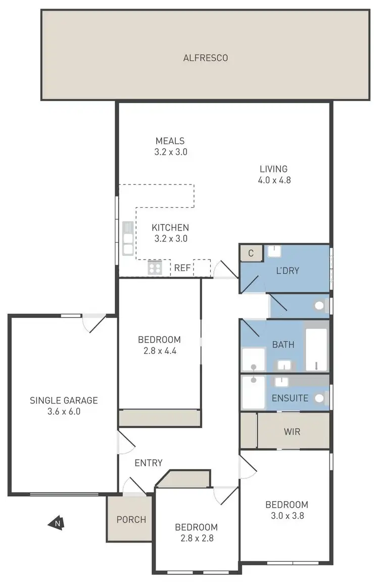 Floorplan of Homely house listing, 33 Cranwell Square, Caroline Springs VIC 3023