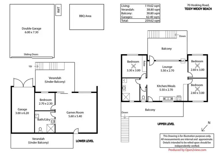 Floorplan of Homely house listing, 70 Hosking Road, Tiddy Widdy Beach SA 5571