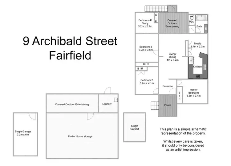 Floorplan of Homely house listing, 9 Archibald Street, Fairfield QLD 4103