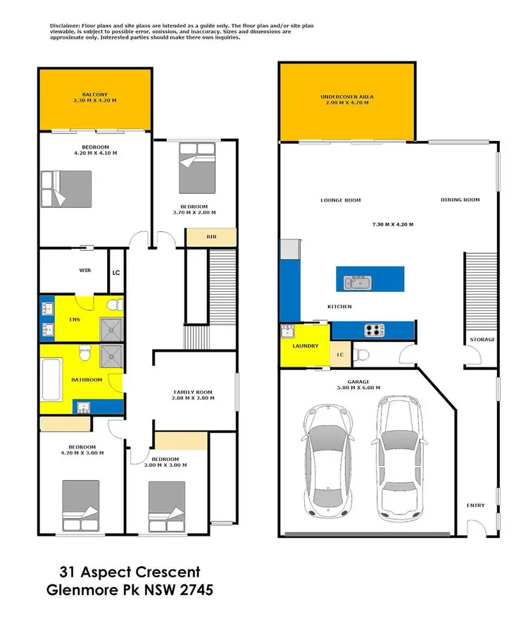 Floorplan of Homely house listing, 31 Aspect Crescent, Glenmore Park NSW 2745
