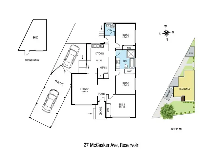 Floorplan of Homely house listing, 27 McCasker Avenue, Reservoir VIC 3073