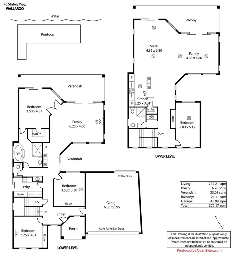 Floorplan of Homely house listing, 76 Stately Way, Wallaroo SA 5556